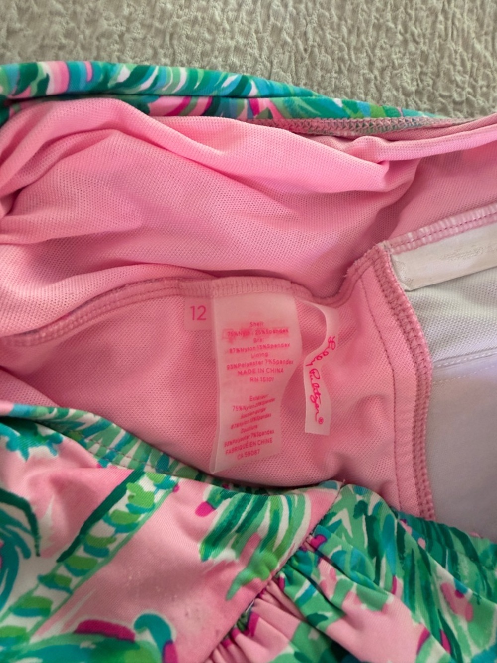Lilly Pulitzer Suite Views Swimsuit One Piece size 12 - Picture 3 of 4